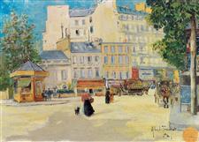 Boulevard in paris by 
																	Louis Abel-Truchet